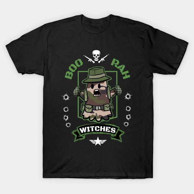 boo rah army ghost T-Shirt by HyzoArt